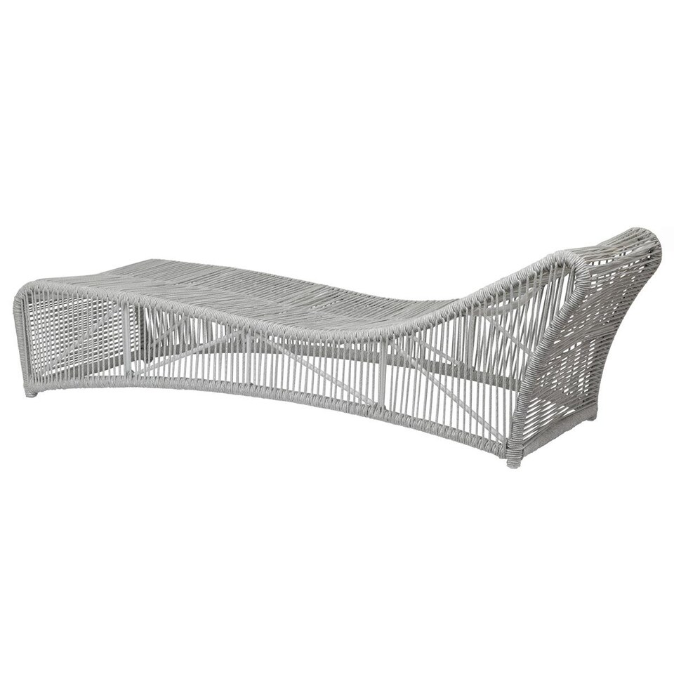 Sunset West Miami Olefin Rope Cushionless Patio Chaise Lounge