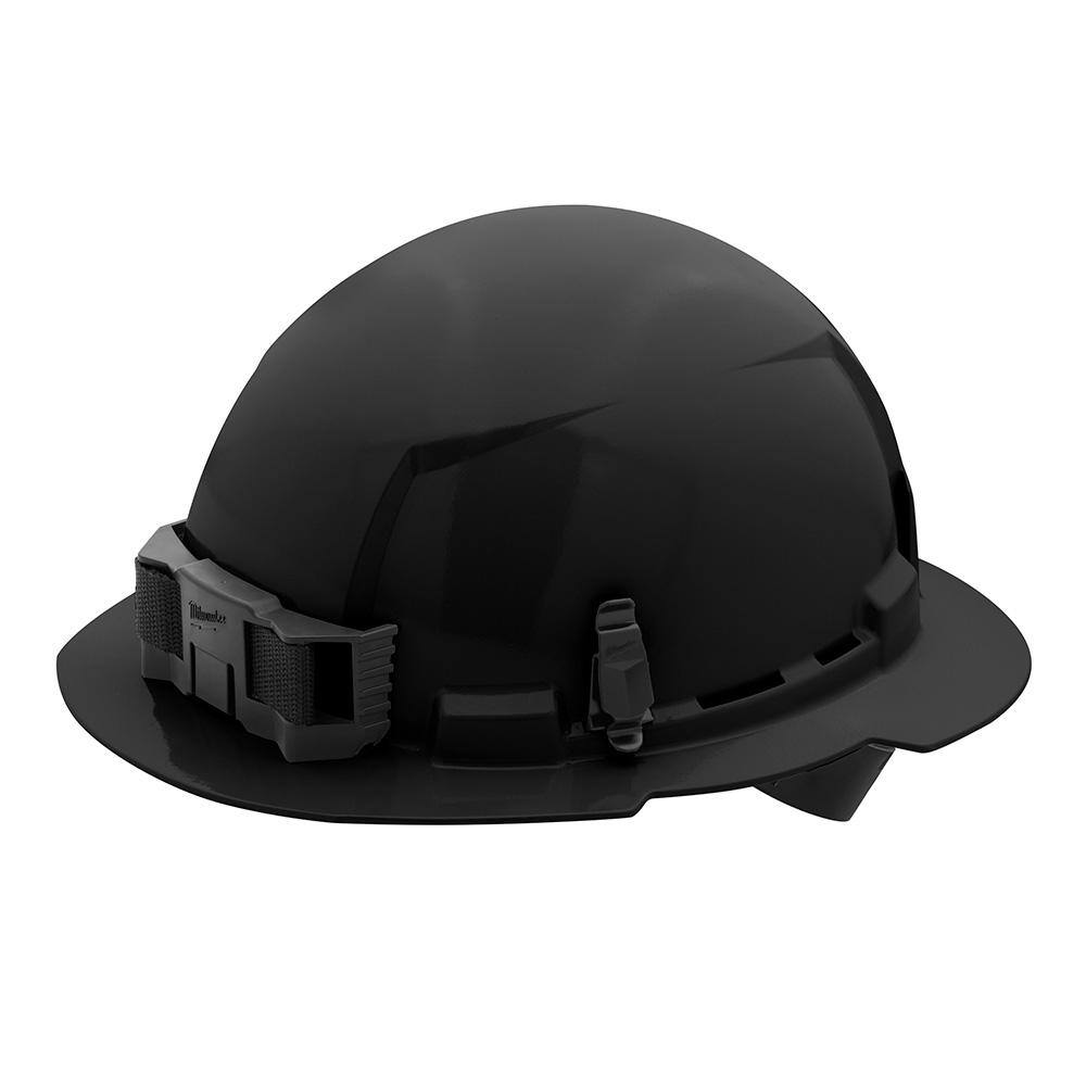 MW BOLT Black Type 1 Class E Full Brim Non-Vented Hard Hat with 4 Point Ratcheting Suspension 48-73-1111