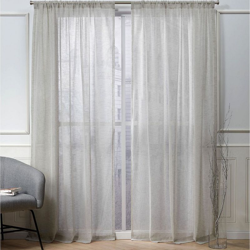 Nicole Miller NY 2-pack New York Belfry Sheer Window Curtains