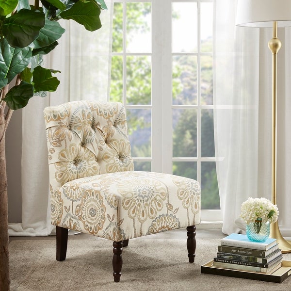 Madison Park Lina Tufted Armless Slipper Chair