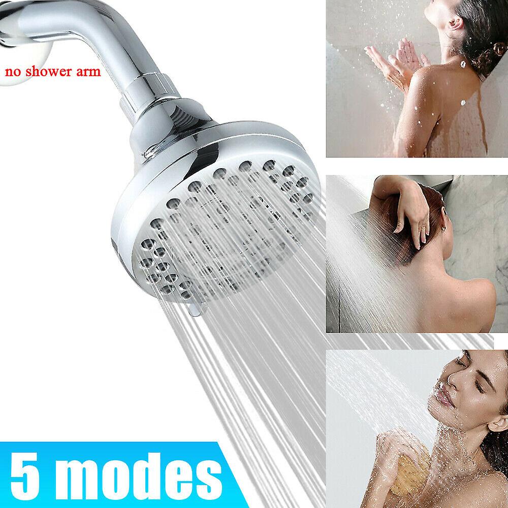 Shower Head 300% High Turbo Pressure 40% Water Saving Laser 5 Spray Settings New