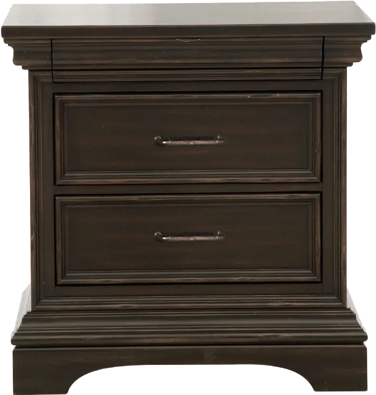 Caldwell Dark Brown Nightstand