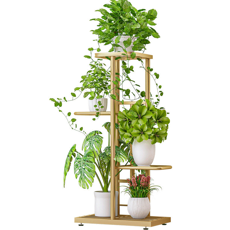 Gemdeck 3/4 Tiers Plant Stands Flower Pots Storage Rack Display Shelf, Golden