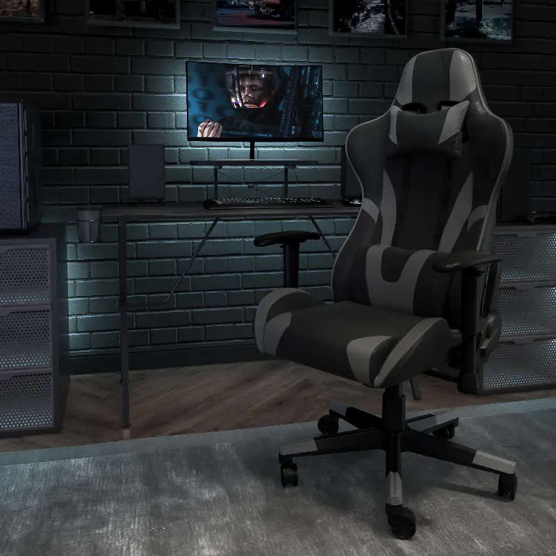 X30 Gray and Black Gaming Swivel Chair