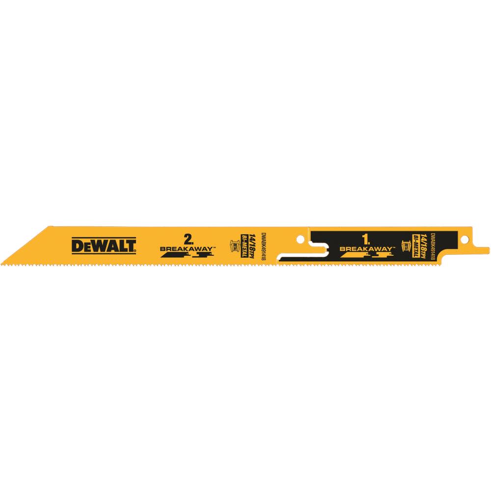 DEWALT BREAKAWAY Recip 9-in 5 pack DWABK491418 from DEWALT