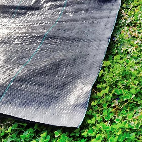 Agfabric All Purpose Folded Landscape Garden mat 6x12ft Heavy PP Woven Weed Barrier for Raised Bed,Soil Erosion Control and UV Resistant