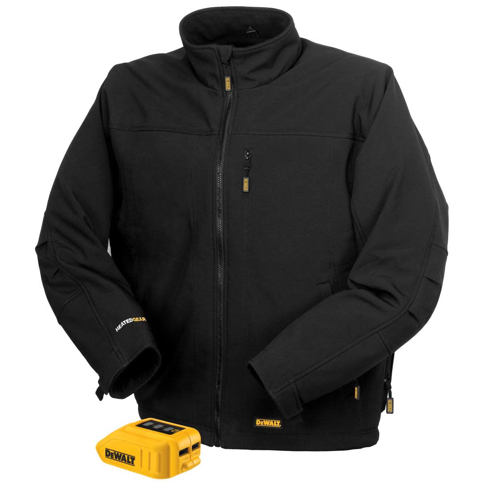 DW Unisex Heated Bare Tool Soft Shell Jacket Black 3X DCHJ060ABB-3X from DW