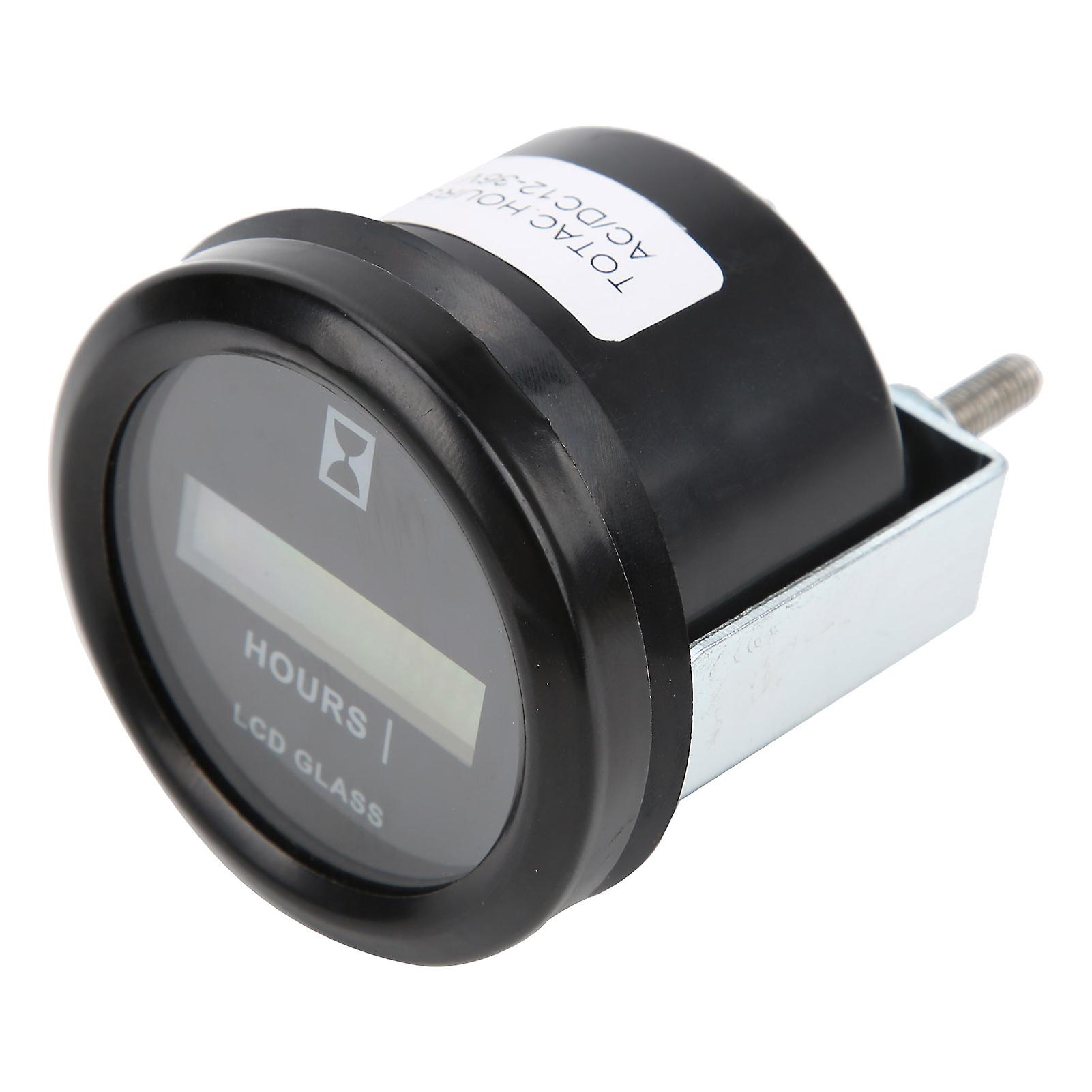 Hx748y Lcd Electronic Timer Highaccuracy Hour Meter Gauge For Car Construction Machinery