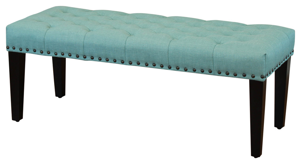 Sopri Upholstered Bench   Transitional   Upholstered Benches   by Monsoon Pacific  Houzz