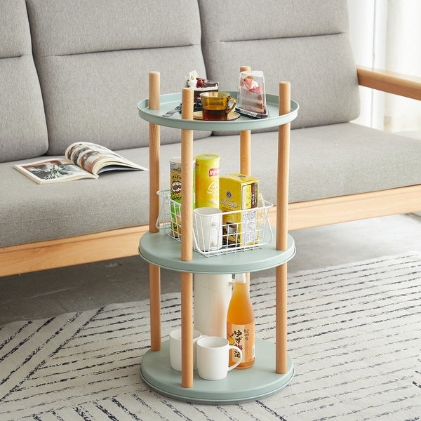 3 Tier Rotating Standing Storage Shelf