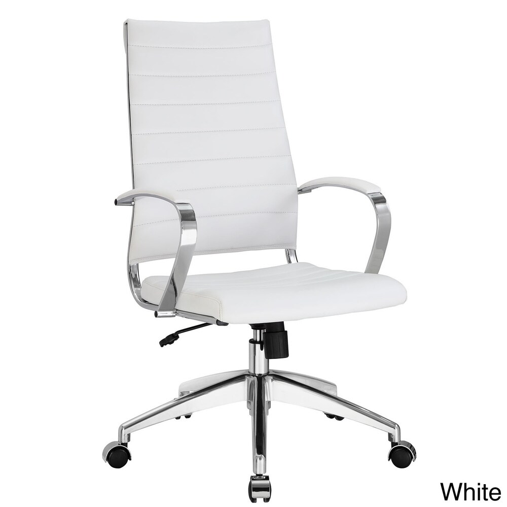 Jive Ribbed High Back Tall Executive Swivel Office Chair With Arms