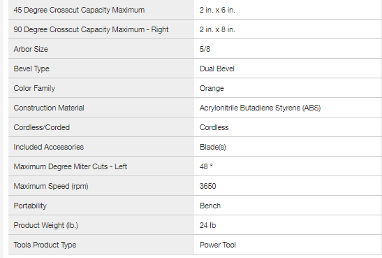 RIDGID R48607 18V Brushless 7-1/4 in. Dual Bevel Sliding Miter Saw (Tool Only)