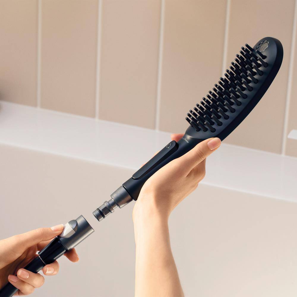 Hansgrohe Dog Shower 3-Spray Patterns 1.75 GPM 30 in. Wall Mount Handheld Showerhead Set in Black 04974670