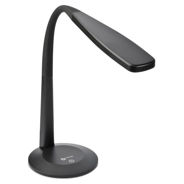 Desk Gooseneck Desk Lamp Black includes Led Light Bulb Ottlite