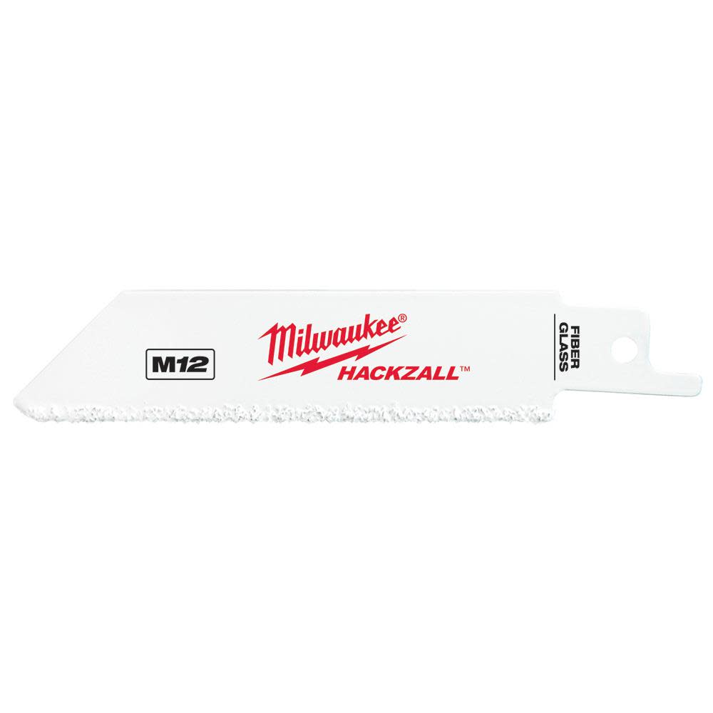 M12 Hackzall Grit Edge Fiberglass Bi-Metal Blade 3Ct ;