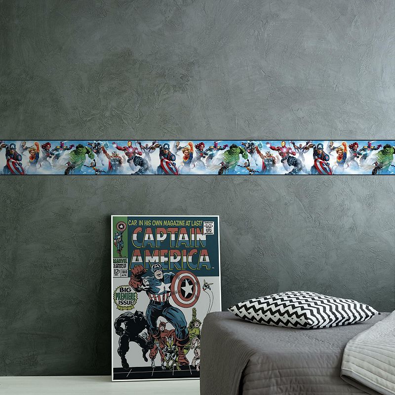 RoomMates Marvel Avengers Peel and Stick Wallpaper Border