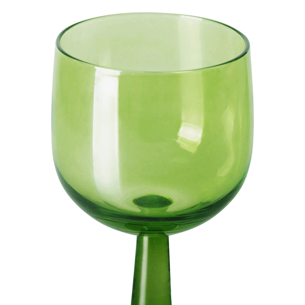 The Emeralds - Lime green wine glass tall (set of 4)