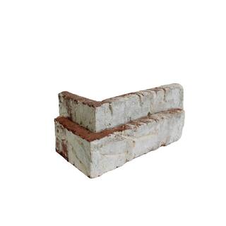 Old Mill Brick 7.624 in. x 2.25 in. Glacier Bay Thin Brick Corners (Box of 18-Bricks) TBC-270049CS