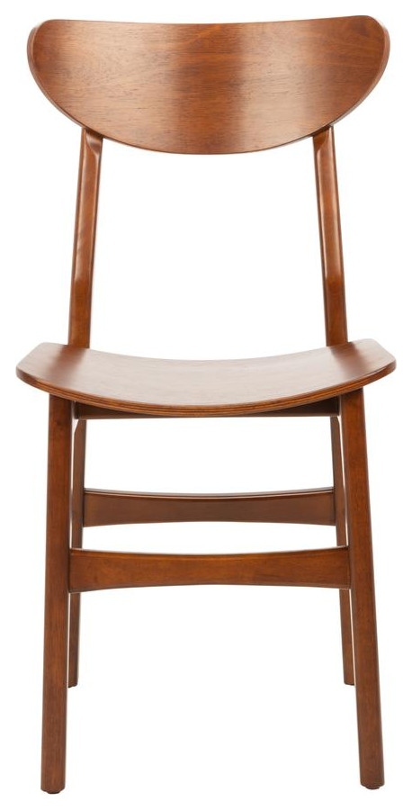 Lucca Retro Dining Chair  Cherry   Midcentury   Dining Chairs   by BisonOffice  Houzz