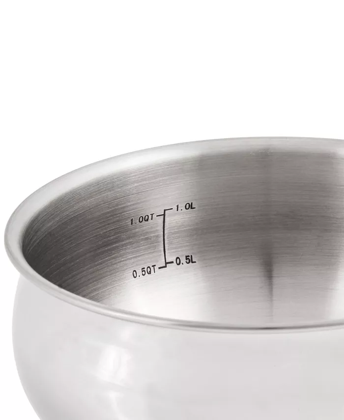 BergHOFF Belly 18 10 Stainless Steel 1.5 Quart Sauce Pan with Lid