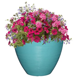 CHG CLASSIC HOME  GARDEN Decatur 22 in. Haze Resin Planter Pot HD1330-217