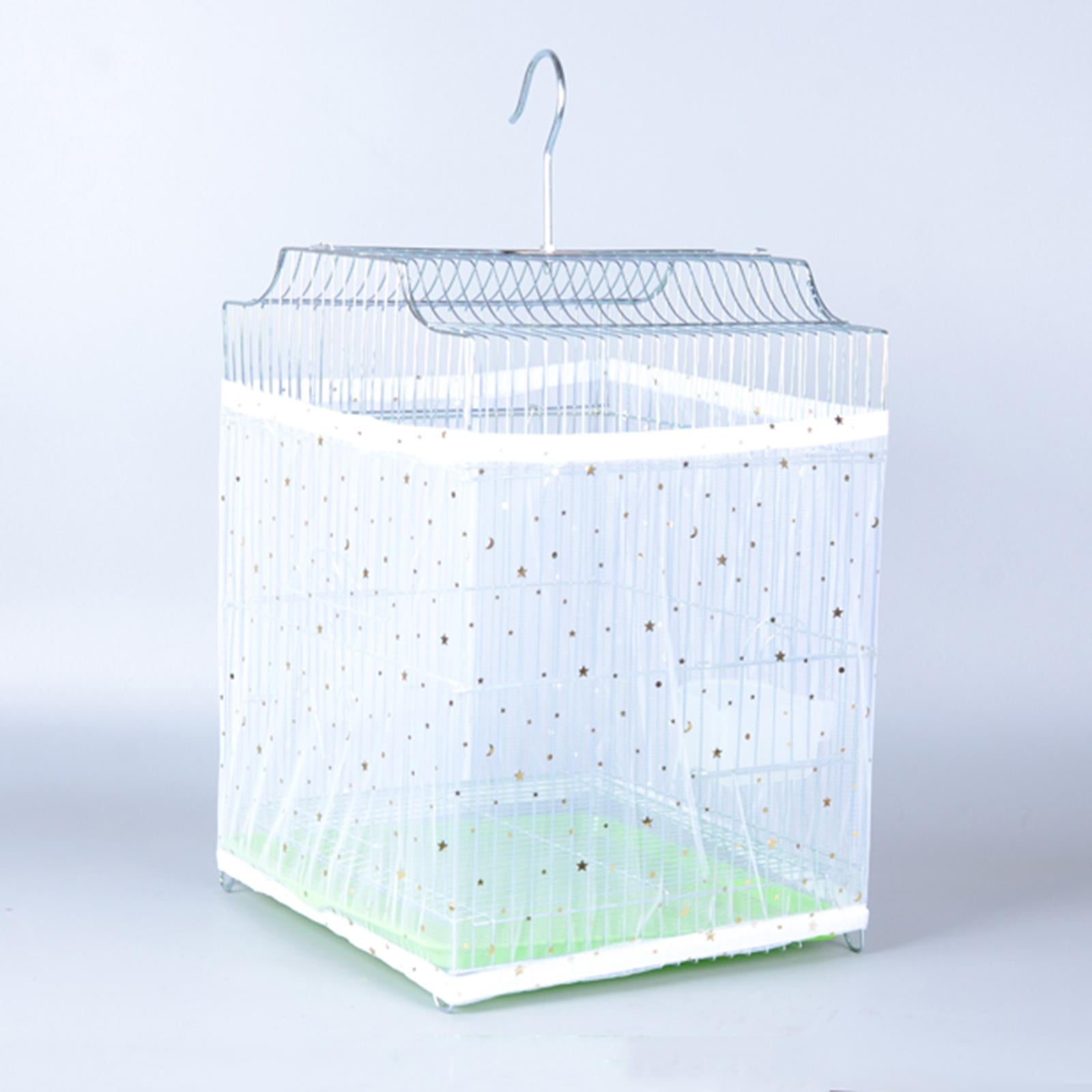 Birdcage Cover Protective Screen Birdcage Protectors for Parakeets Parrot Cages White