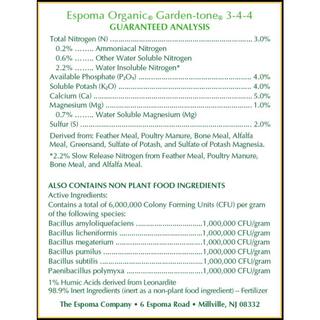 Espoma 27 lbs. Organic Garden Tone Herb and Vegetable Fertilizer 100520770