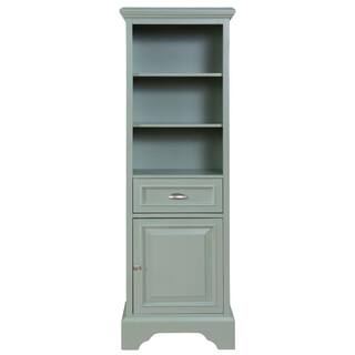 Home Decorators Collection Sadie 20 in. W x 14 in. D x 64.5 in. H Linen Cabinet in Antique Light Cyan MD-L2120