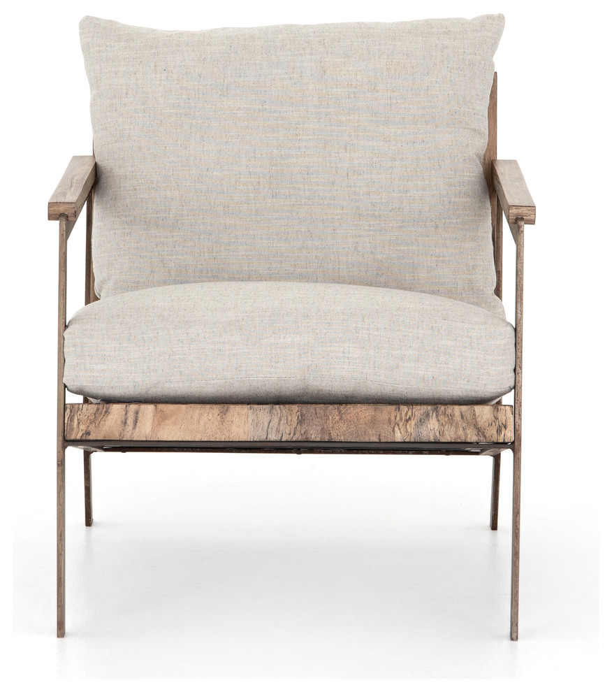 Zoey Chair in Valley Nimbus   Rustic   Armchairs And Accent Chairs   by The Khazana Home Austin Furniture Store  Houzz