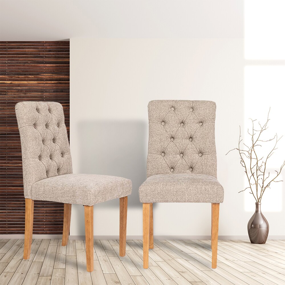 Homylin Upholstered Tufted Dining Chair (Set of 2)