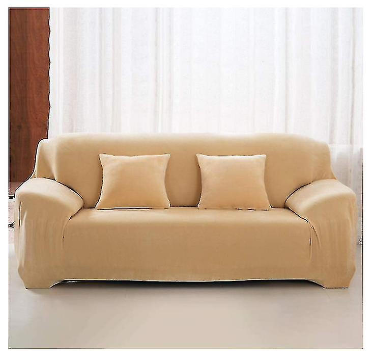 Sofa Cover， Stretch Sofa Covers 1 Seater Thick Sofa Slipcover Velvet Easy Fit Elastic Fabric Sofa Protector Couch Pet Protector(yellow)
