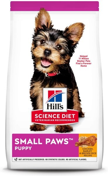 Hill's Science Diet Puppy Small Paws Chicken Meal， Barley and Brown Rice Dry Dog Food