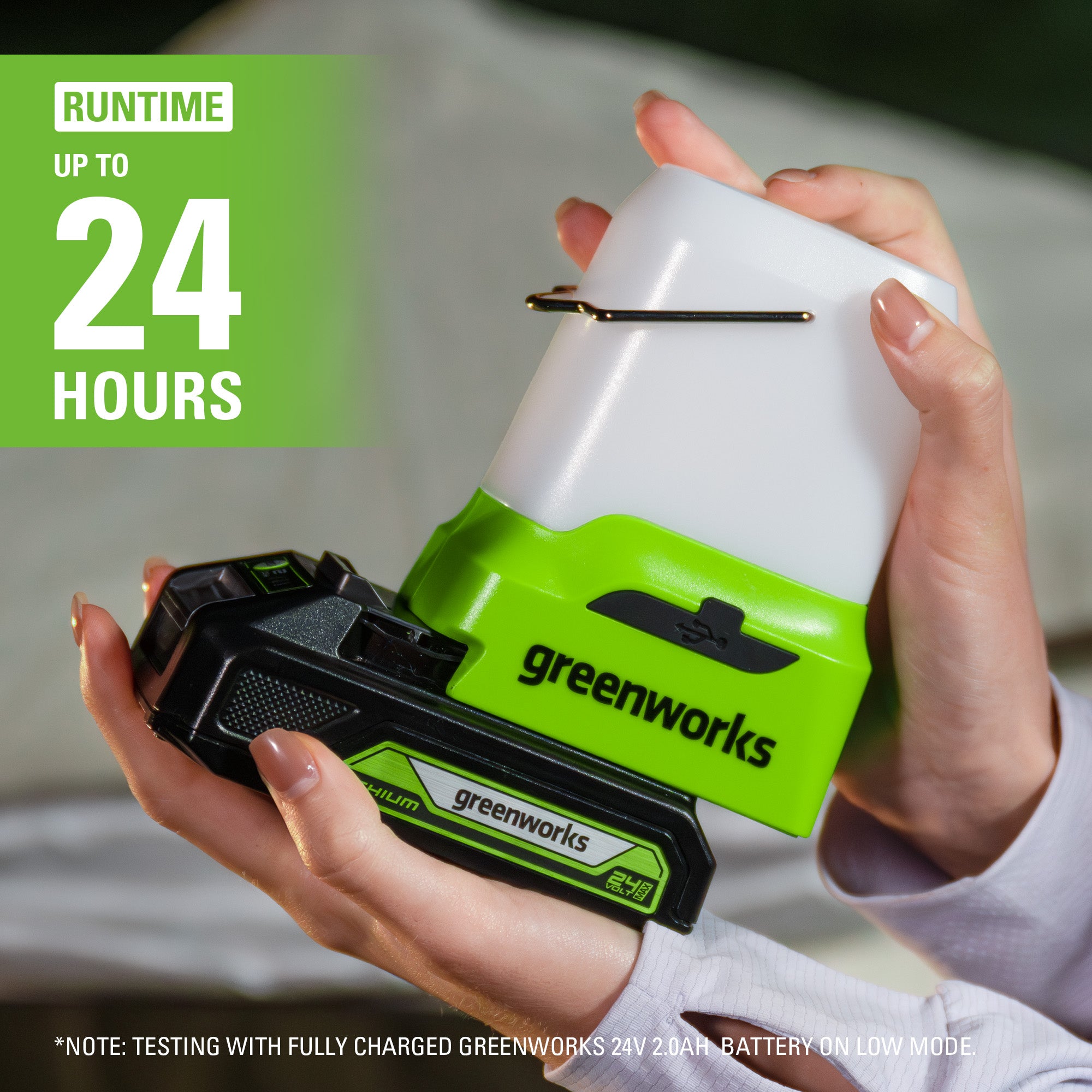 24V Cordless 500 Lumen Lantern (Tool Only) | Greenworks