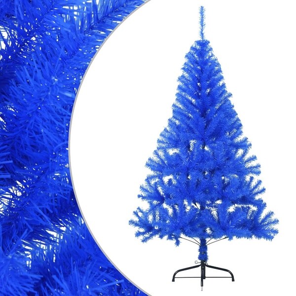 vidaXL Christmas Tree Decoration Artificial HalfCircle Tree with Stand PVC