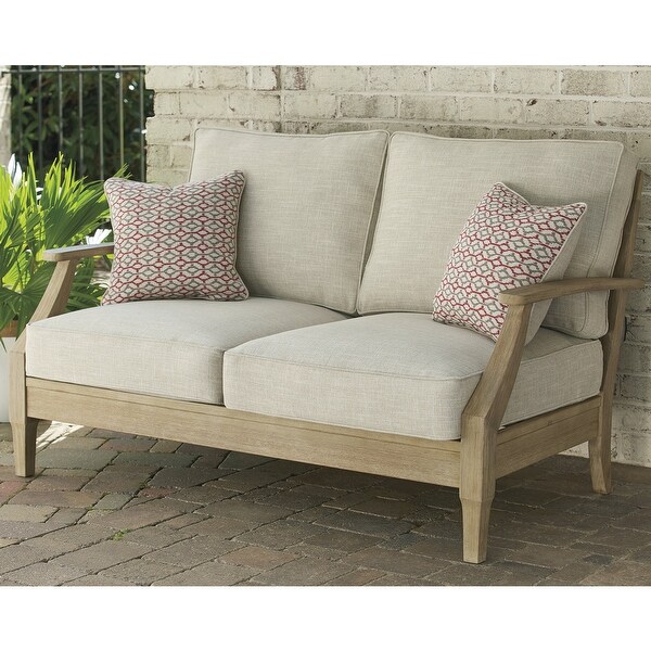 Signature Design by Ashley Clare View Beige 2Piece Outdoor Package