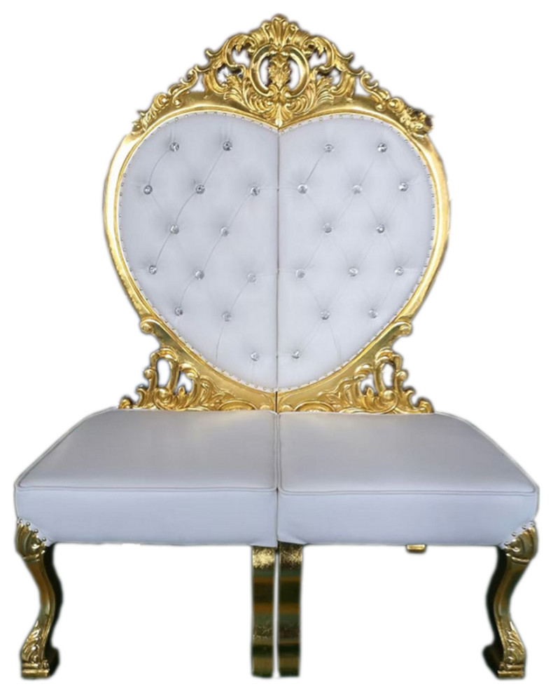 Infinity 59.06 quotHigh Back Heart Chair Set   Victorian   Armchairs And Accent Chairs   by Infinity Furniture  Houzz