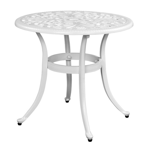 Outdoor Cast Aluminum Dining Table with Umbrella Hole