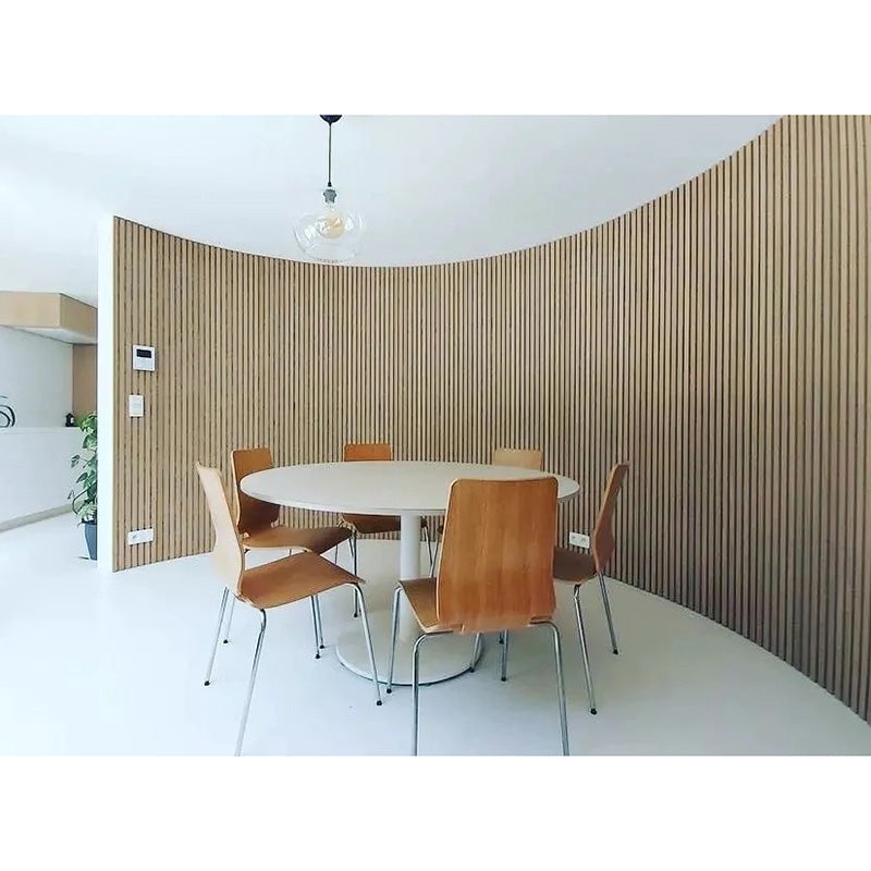 WOODFLEX Flexible Acoustic Wood Slat Wall Panel - Oak Veneer