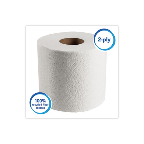 KIMBERLY CLARK Essential 100% Recycled Fiber SRB Bathroom Tissue  KCC13217