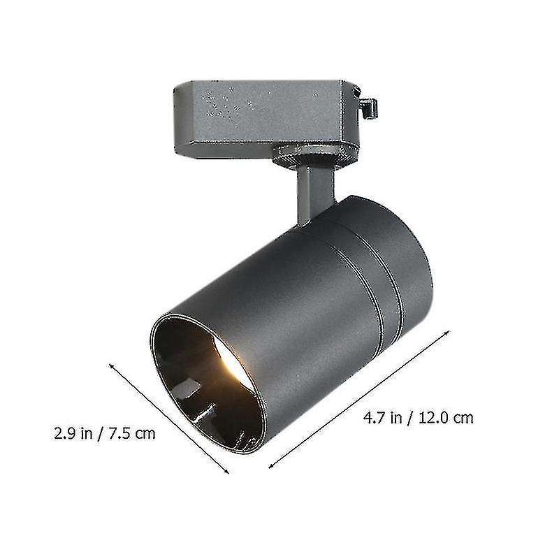 1pc Led Track Light Spotlight Ceiling Spotlight For Restaurant Store (black)