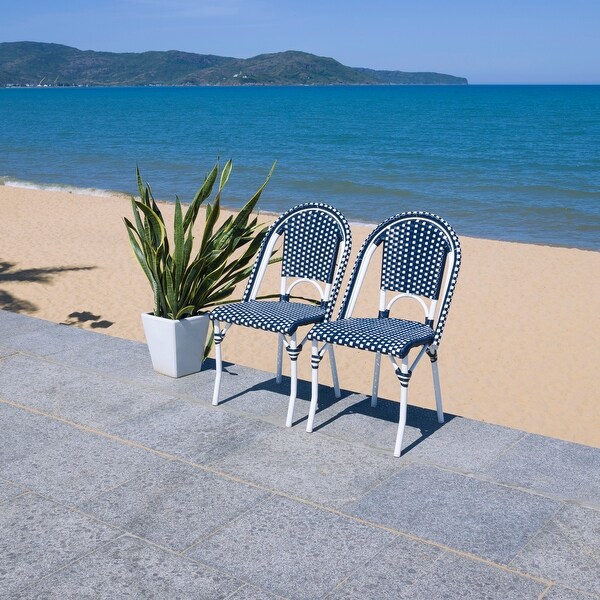 SAFAVIEH California Outdoor Side Chair Set of 2 (Fully Assembled)