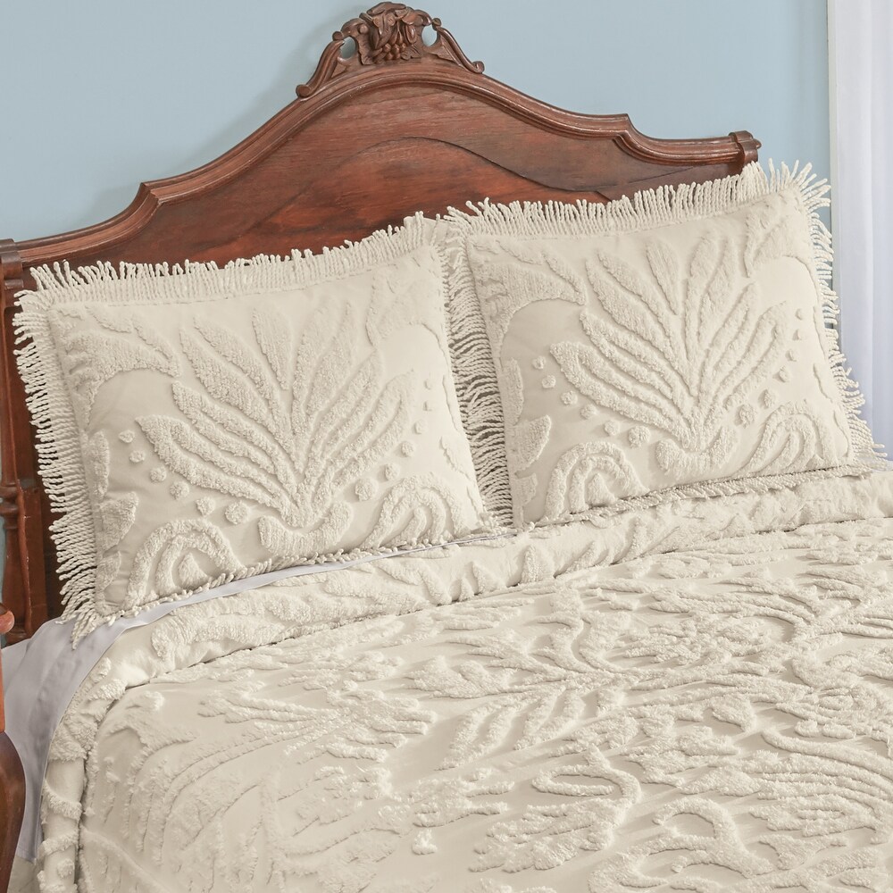 Plush Vintage Scarlett Chenille Cotton Pillow Sham