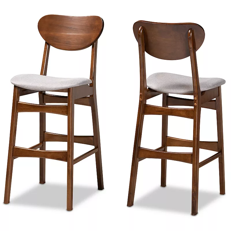 Baxton Studio Katya Bar Stool 2-piece Set