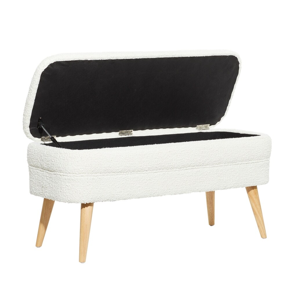 Wood Contemporary Storage Bench   40 x 16 x 19