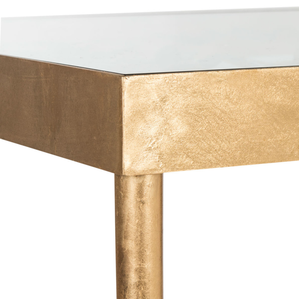 Gizelle Butterfly Console Antique Gold Leaf   Midcentury   Console Tables   by V.S.D Furniture  Houzz