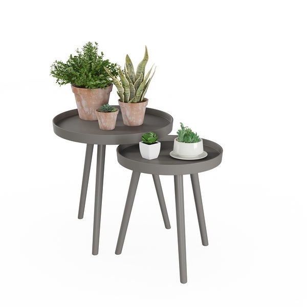 Set of 2 Nesting End Tables by Lavish Home