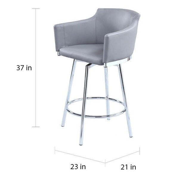 Somette Dahlia Club Counter Stool with Memory Swivel - Counter Height - Counter Height