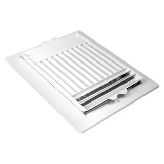 10 in. x 8 in. Plastic Ceiling Register in White RGC108