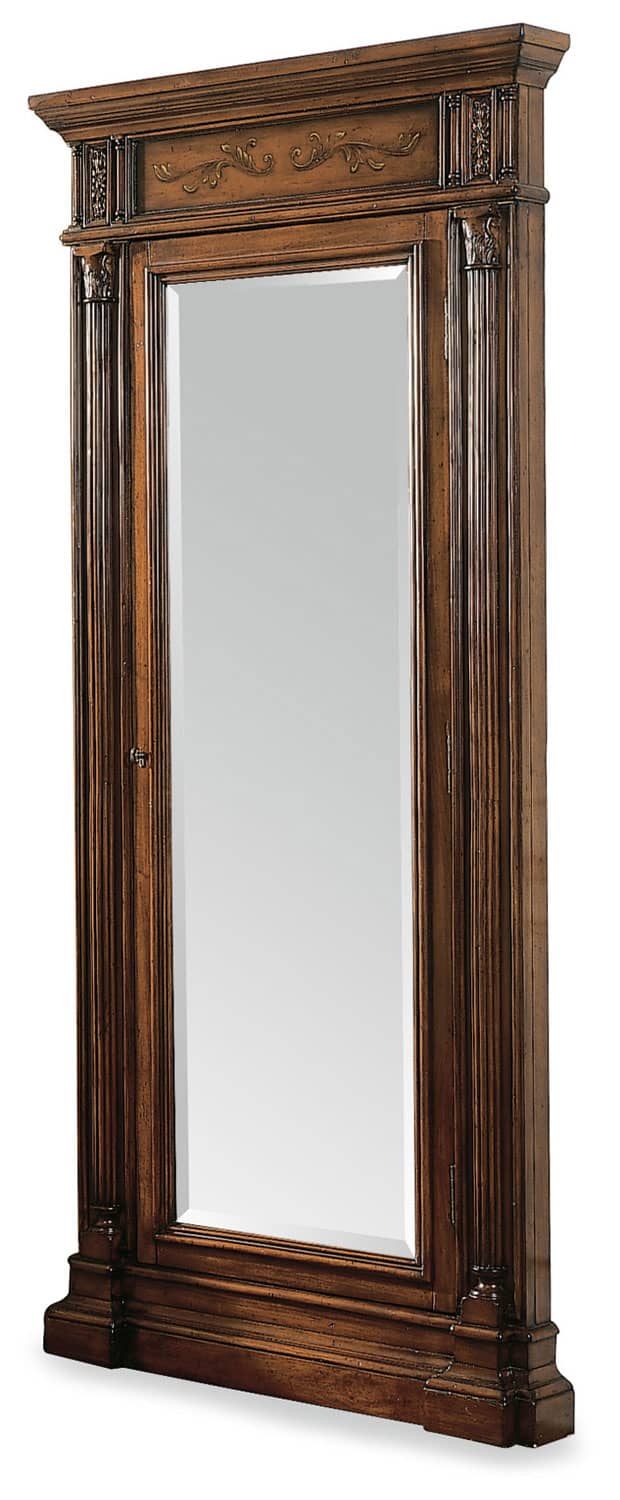 Hooker Furniture Floor Mirror w/ Jewelry Armoire Storage