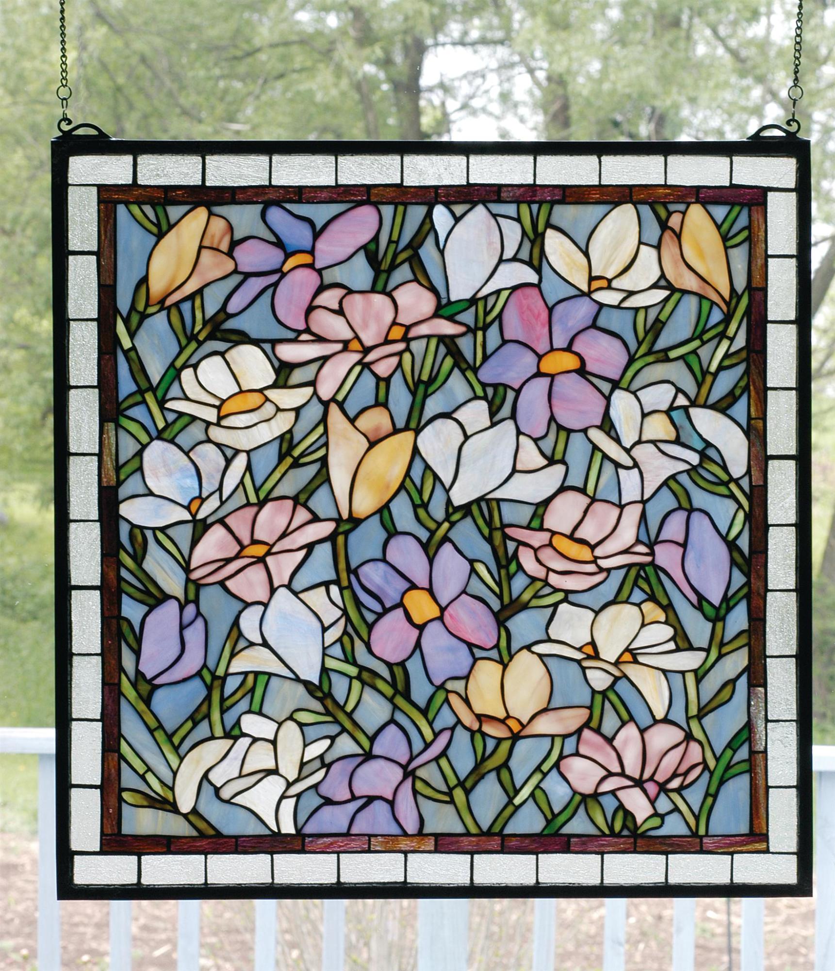 Meyda  66278 Stained Glass  Window From The Magnolia Collection - 